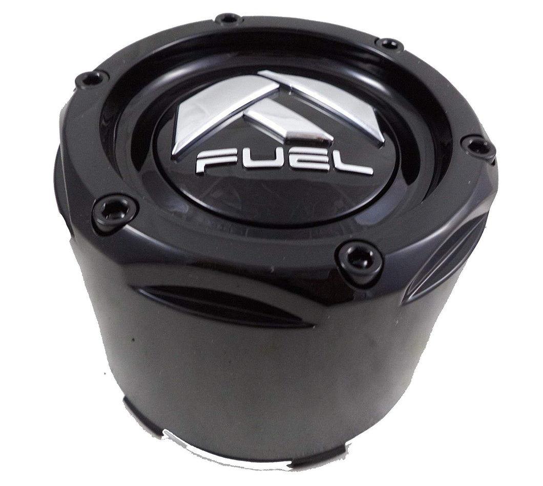 Fuel Gloss Black Rivets Custom Wheel Center Caps Set of Four (4) 1003-50B