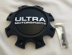 Ultra Motorsports Matte Black Front Dually Wheel Center Cap (Qty 1) Pn: 89-9770SB