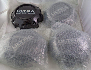 Ultra Motorsports Gloss Black Wheel Center Cap Set of 4 Pn: 89-9779BK