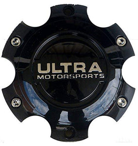Ultra Motorsports 6 Lug Gloss Black Wheel Center Cap (Qty 1) Pn: 89-9765BK