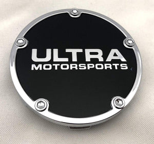 Ultra Motorsports Black Wheel Center Cap Set of 4 Pn: 89-9004SB