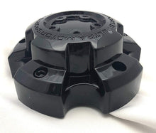 Load image into Gallery viewer, Ultra Motorsports 5 Lug Gloss Black Wheel Center Cap Set of 2 Pn: 89-9855BK with Bolts
