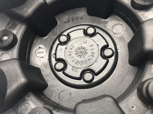 Ultra Motorsports 5 Lug Gloss Black Wheel Center Cap Set of 2 Pn: 89-9855BK with Bolts